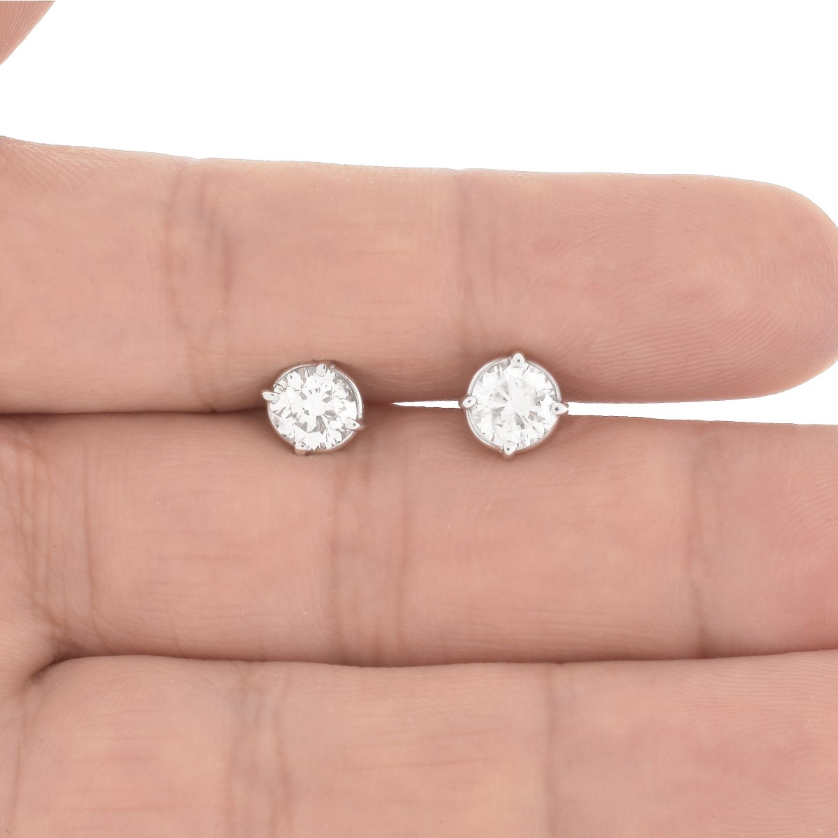 1.60ct TW Diamond and 14K Stud Earrings