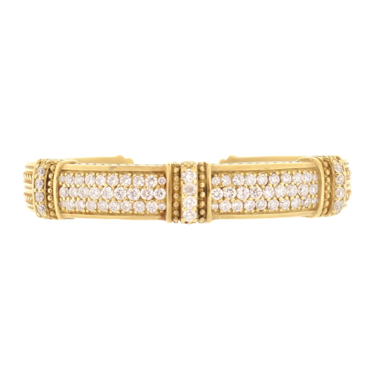 Judith Ripka Diamond and 18K Bracelet