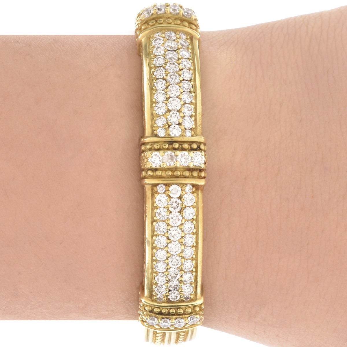 Judith Ripka Diamond and 18K Bracelet