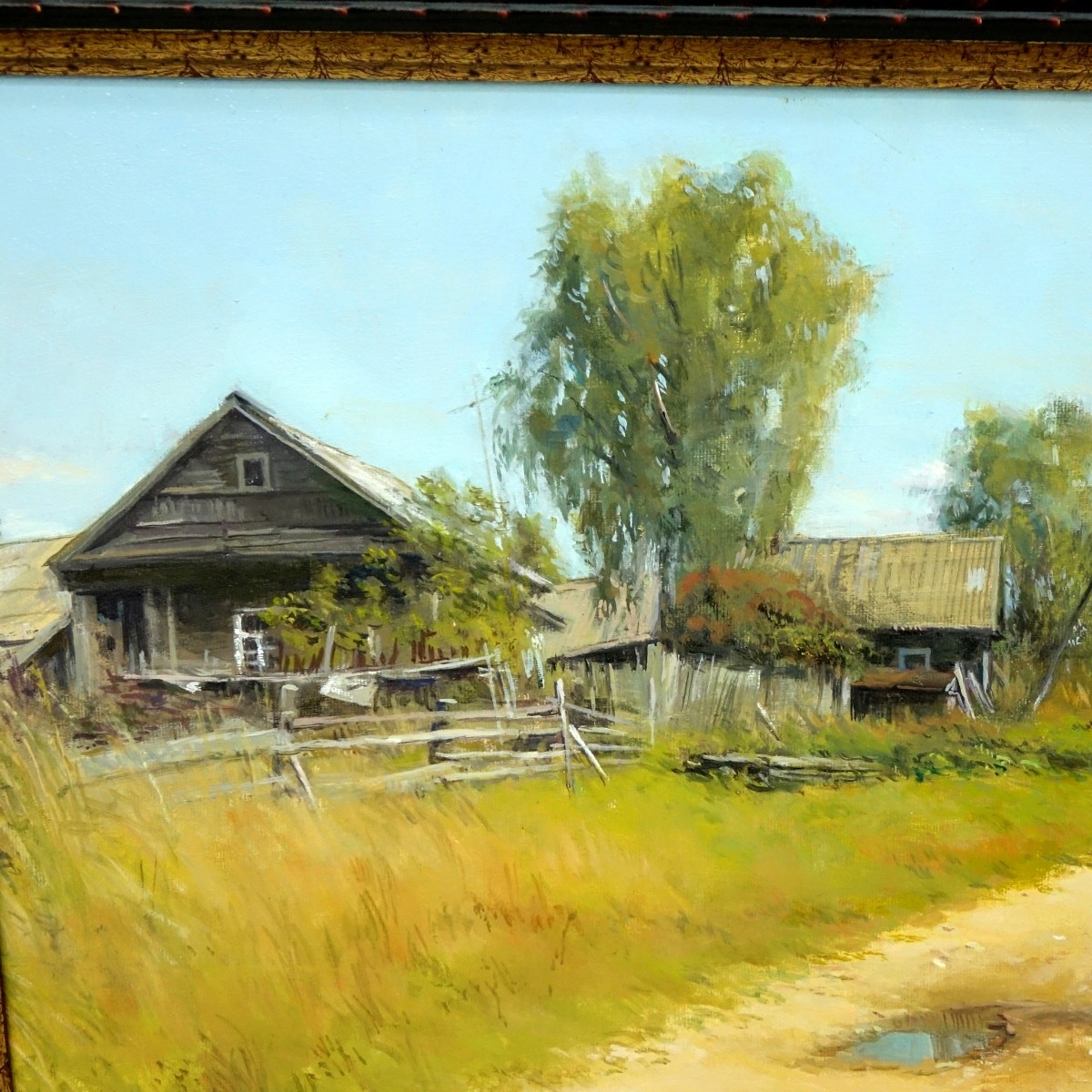 Two 20C Russian O/C Landscapes Cyrilic