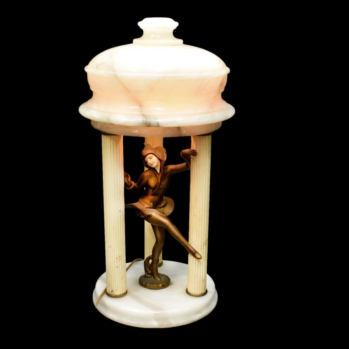 Art Deco Chiparus Style Lamp
