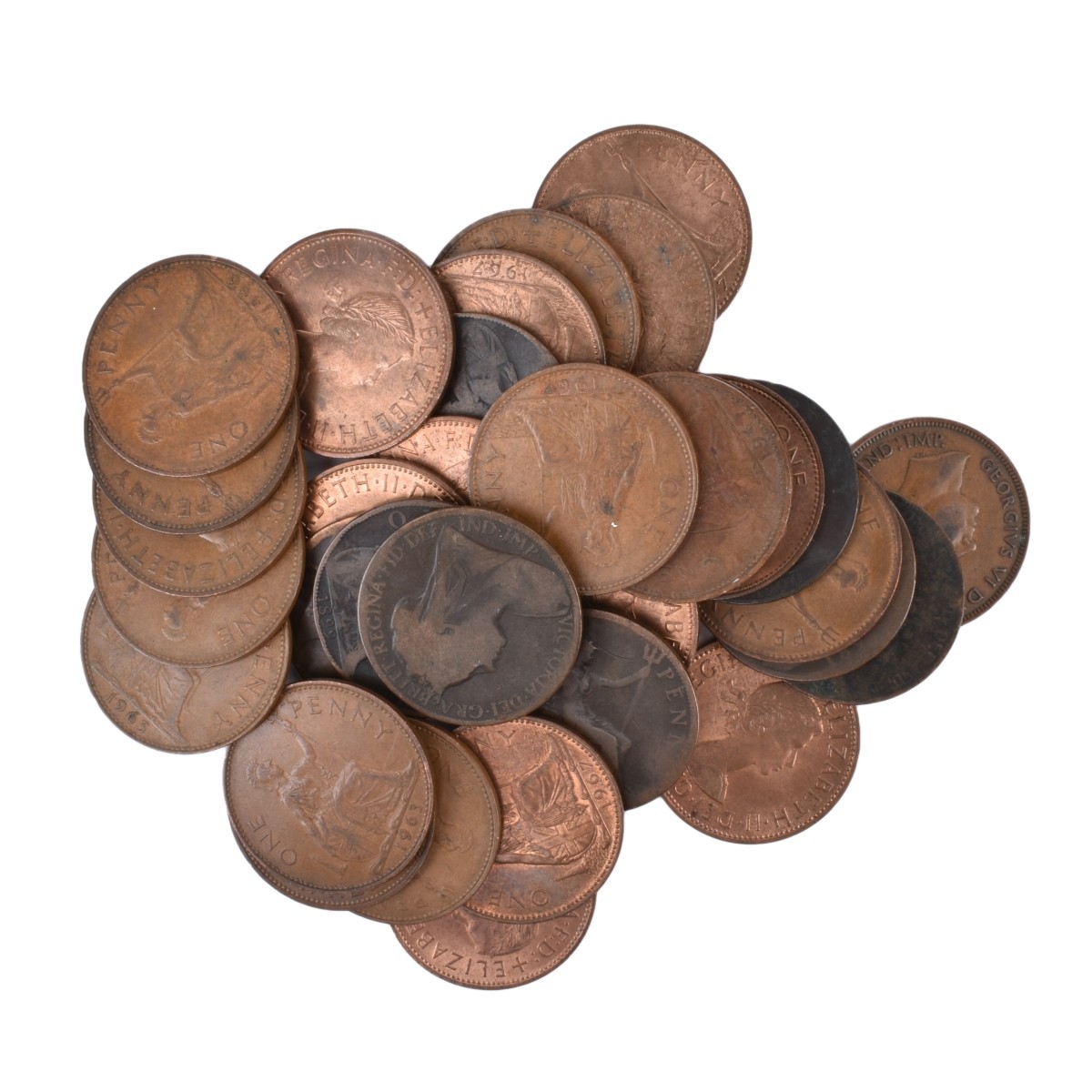 Assorted Bronze Pennies