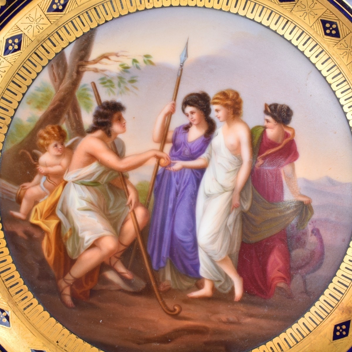 19/20C Fischer Mieg "Angelica Kauffman" Plate