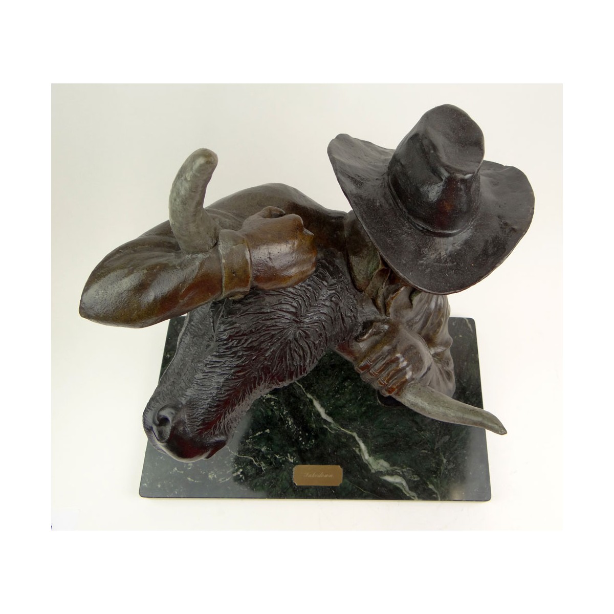 Paul Wegner Bronze Sculpture "Takedown"