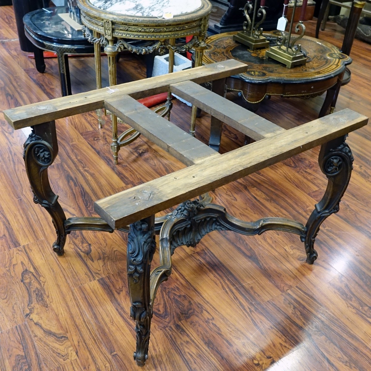 French Carved Table Base