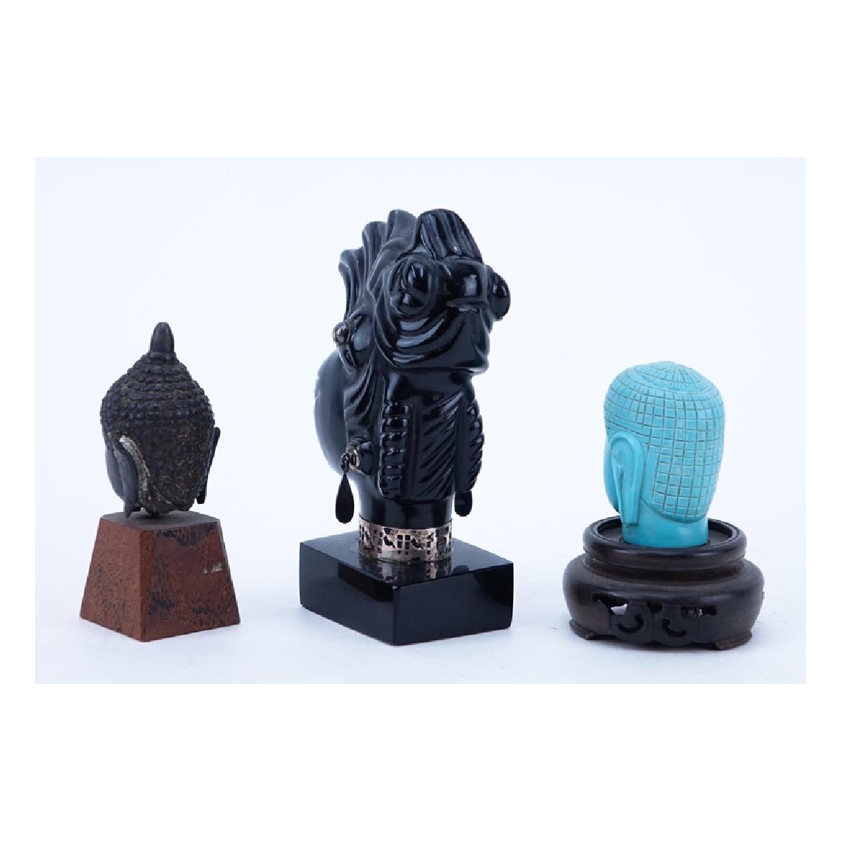 Three (3) Miniature Bust Figurines