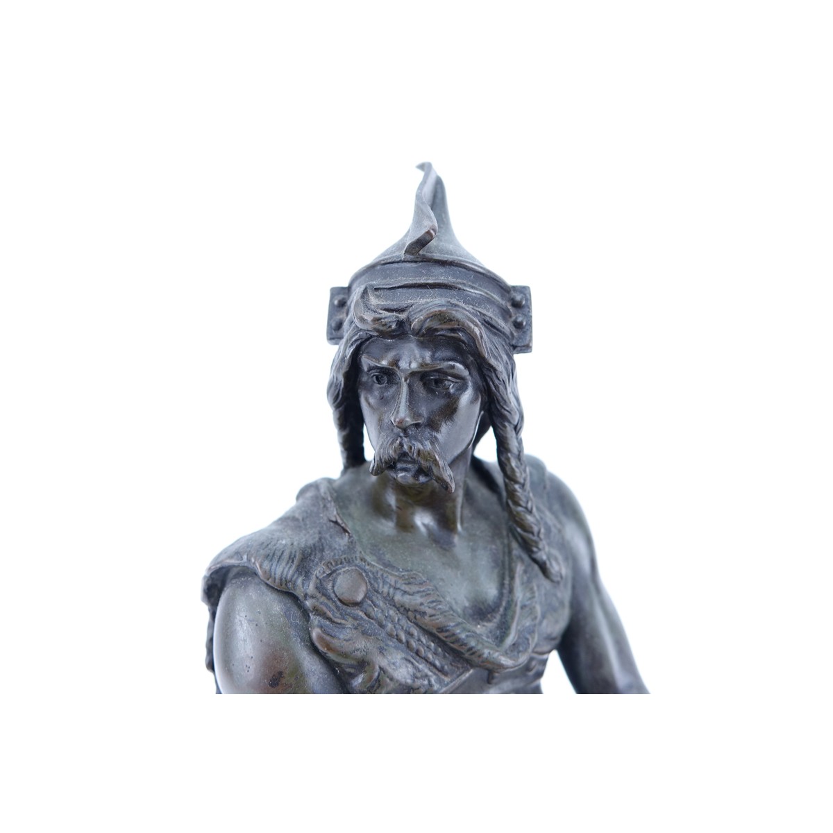 After: Jean Didier Debut (1824-1893) "Vercingetorix" Bronze Sculpture, Sign