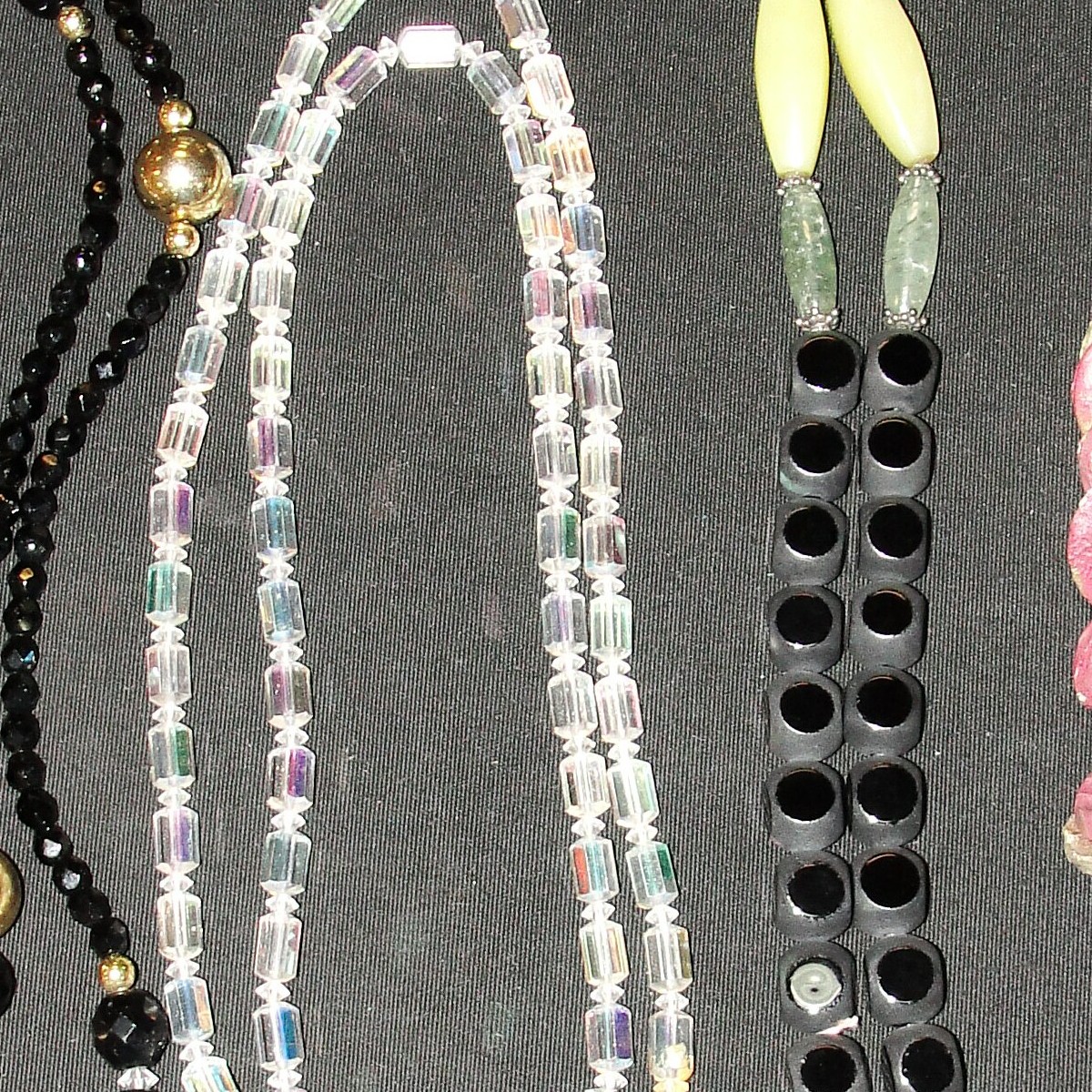 Eleven (11) Piece Lot Of Costume Jewelry Necklaces. Various sizes. Unsigned
