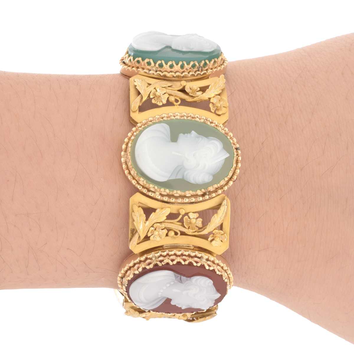 Antique 14K Cameo Bracelet