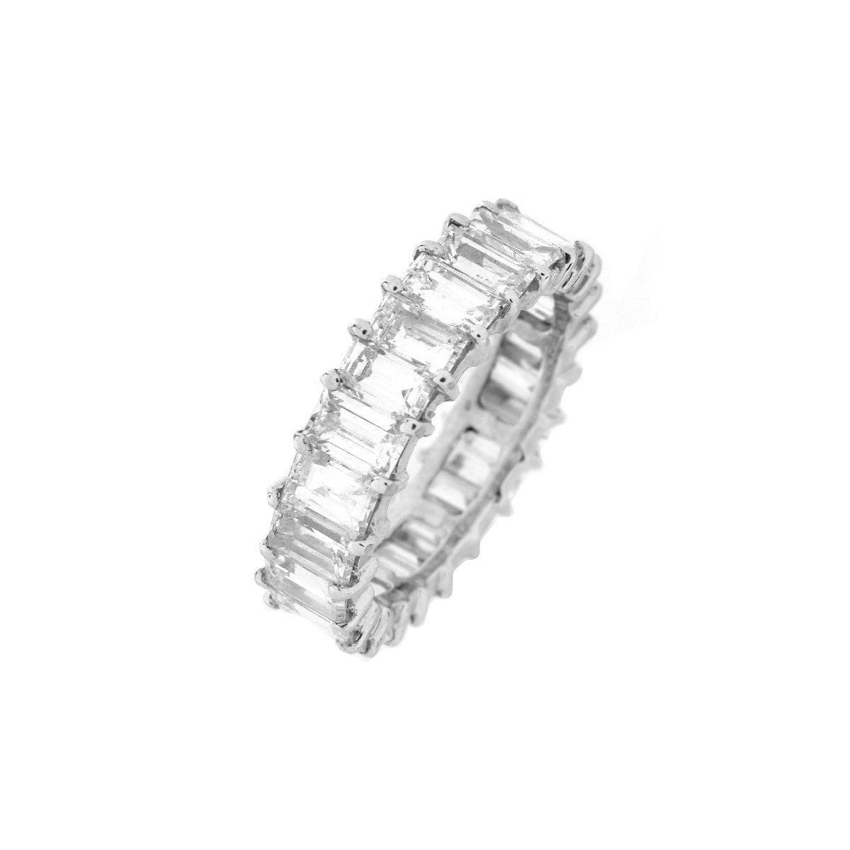 Diamond and Platinum Eternity Band