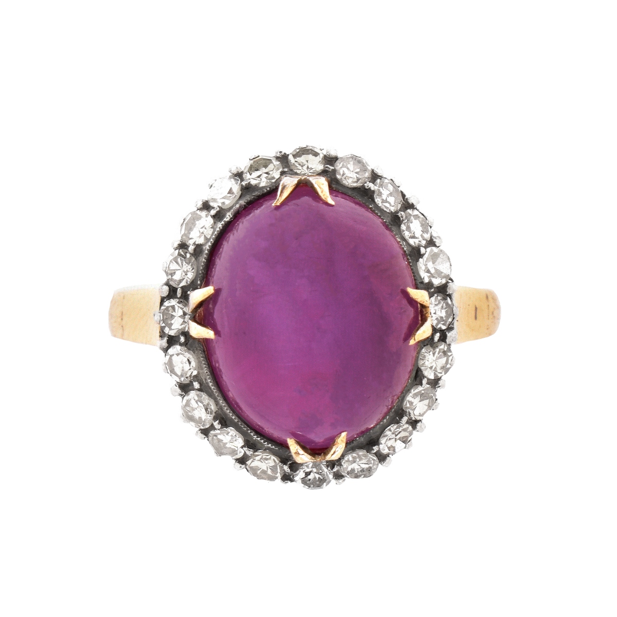 8.32ct Burma Star Ruby and 14K Ring