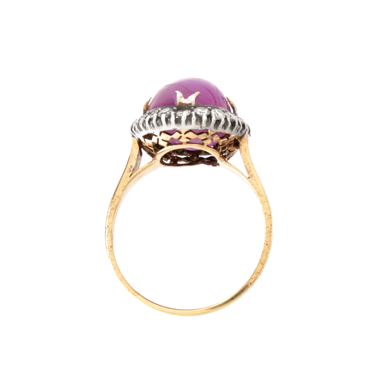 8.32ct Burma Star Ruby and 14K Ring