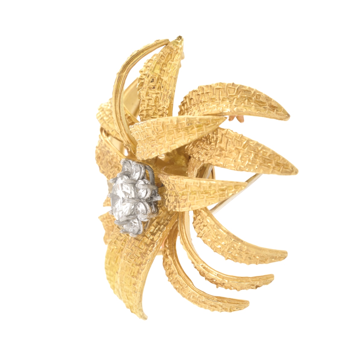 Vintage VCA Diamond and 18K Brooch