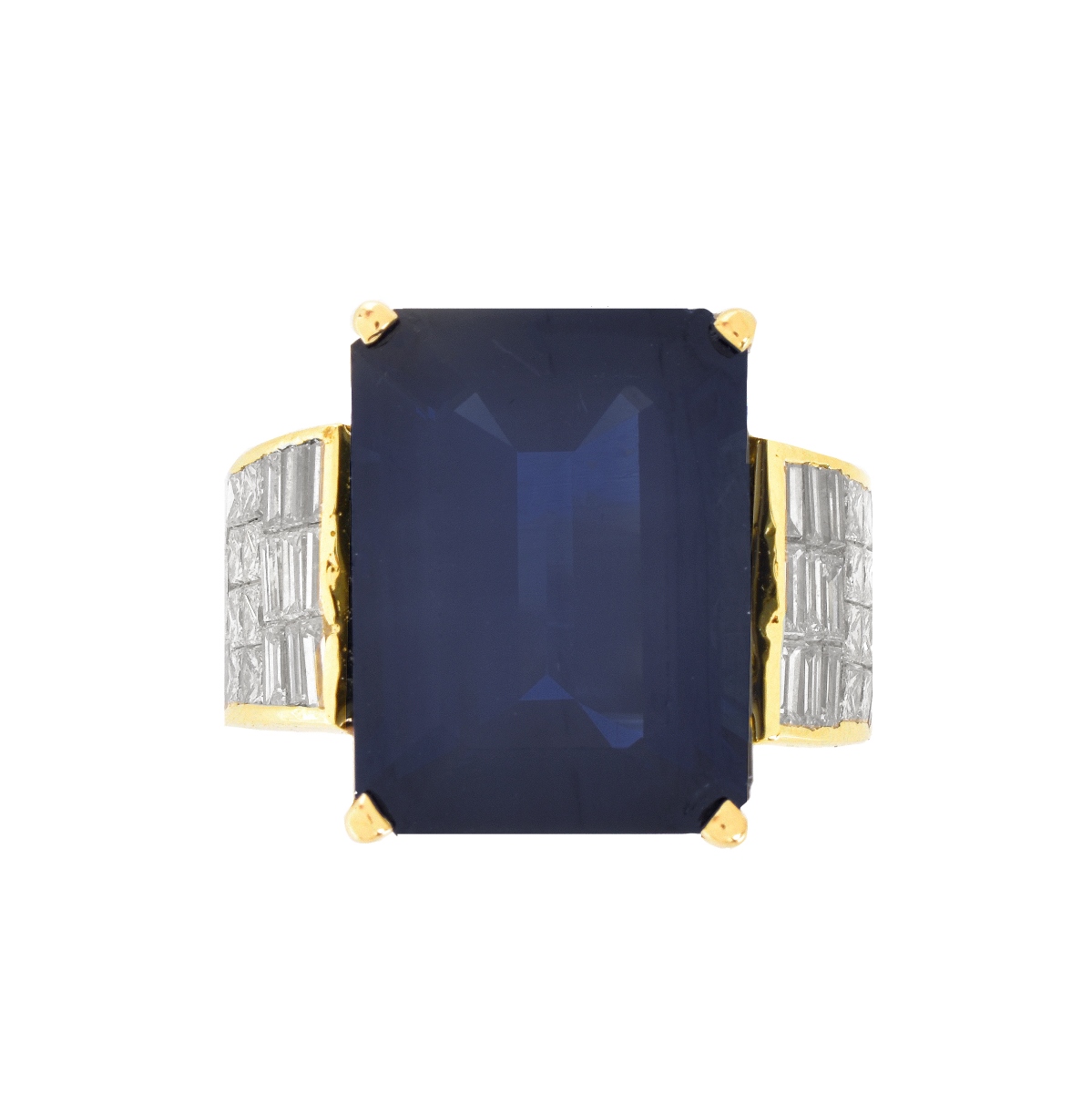 AGL Sapphire, Diamond and 14K Ring