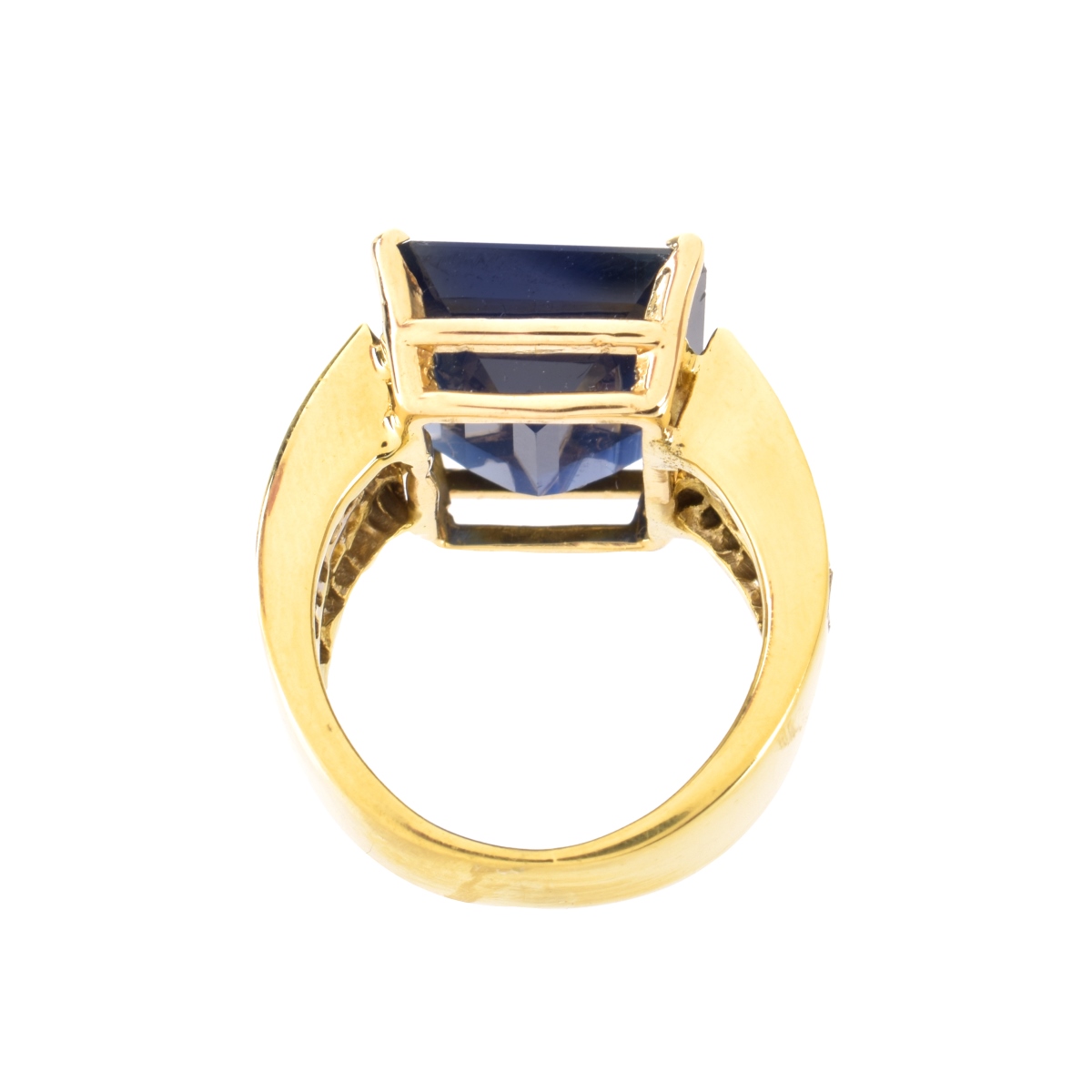 AGL Sapphire, Diamond and 14K Ring