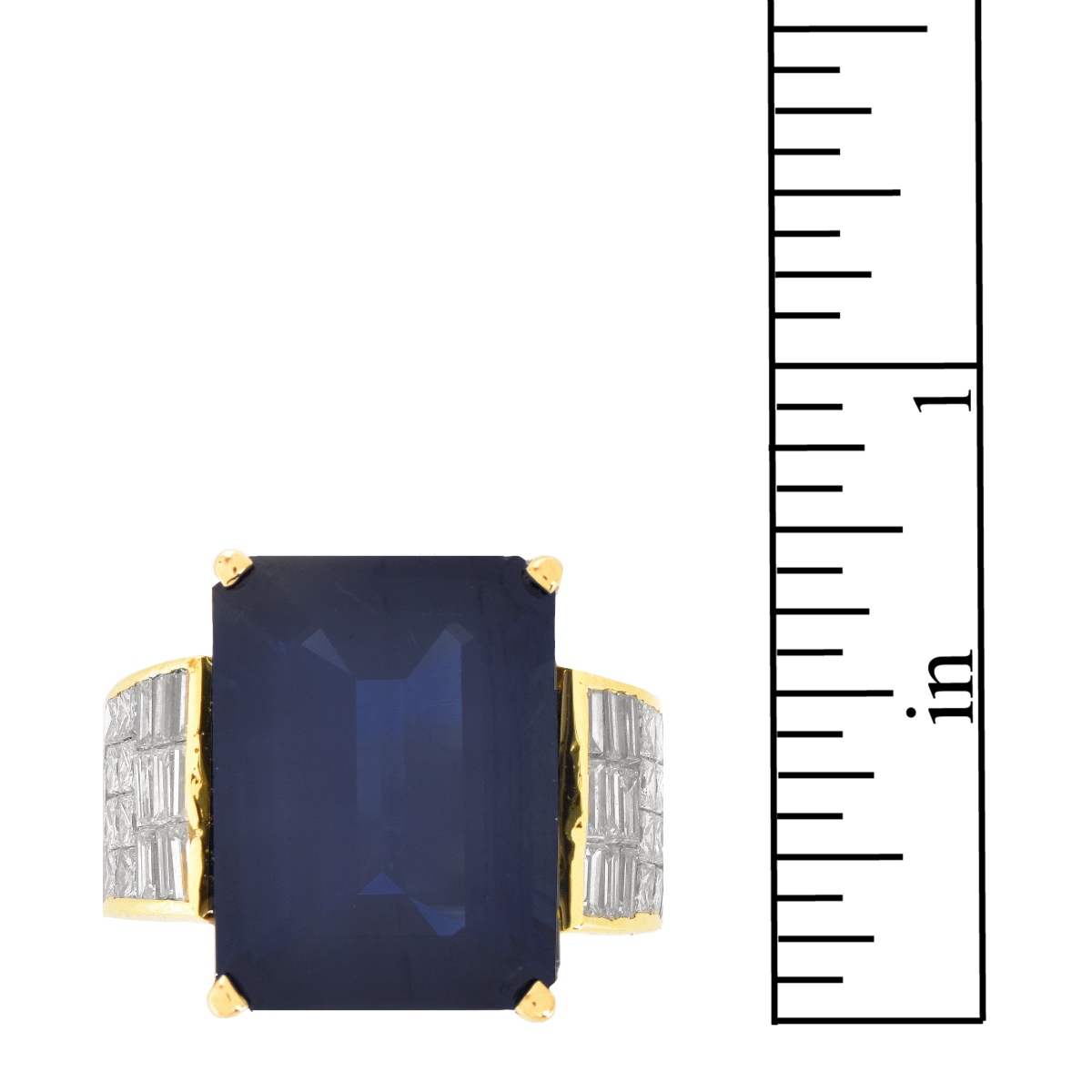 AGL Sapphire, Diamond and 14K Ring