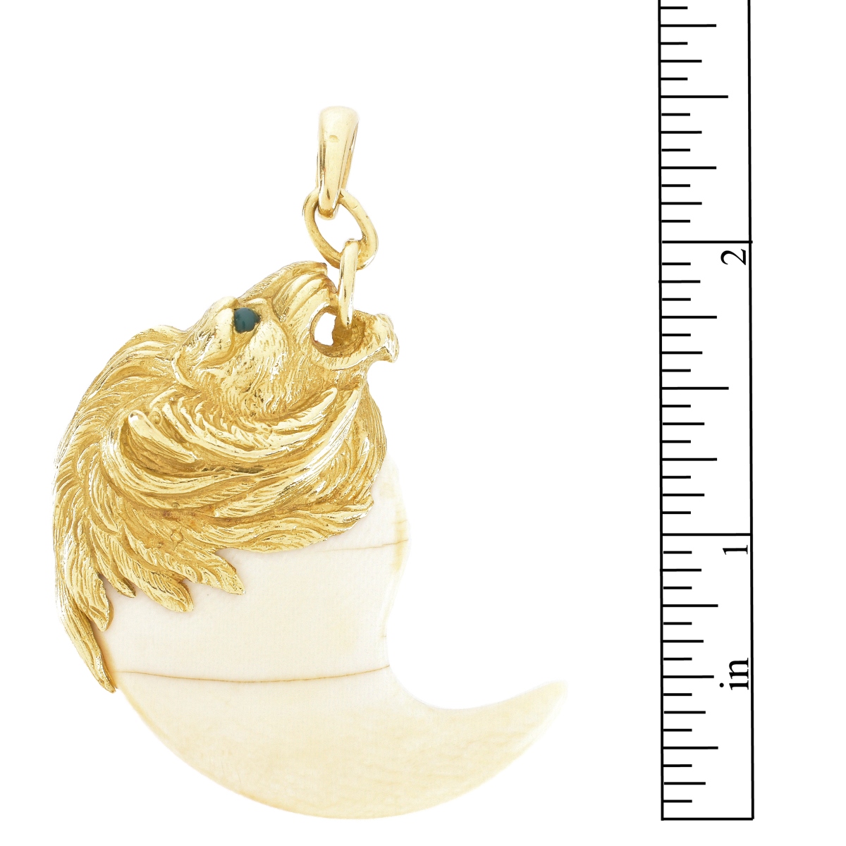 Gay Freres 18K Lion Pendant