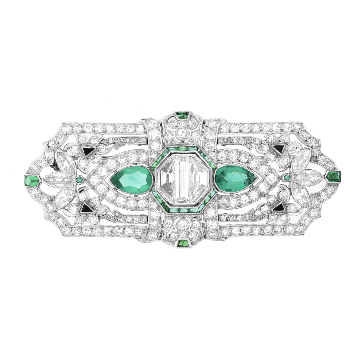 Art Deco Diamond, Platinum Brooch