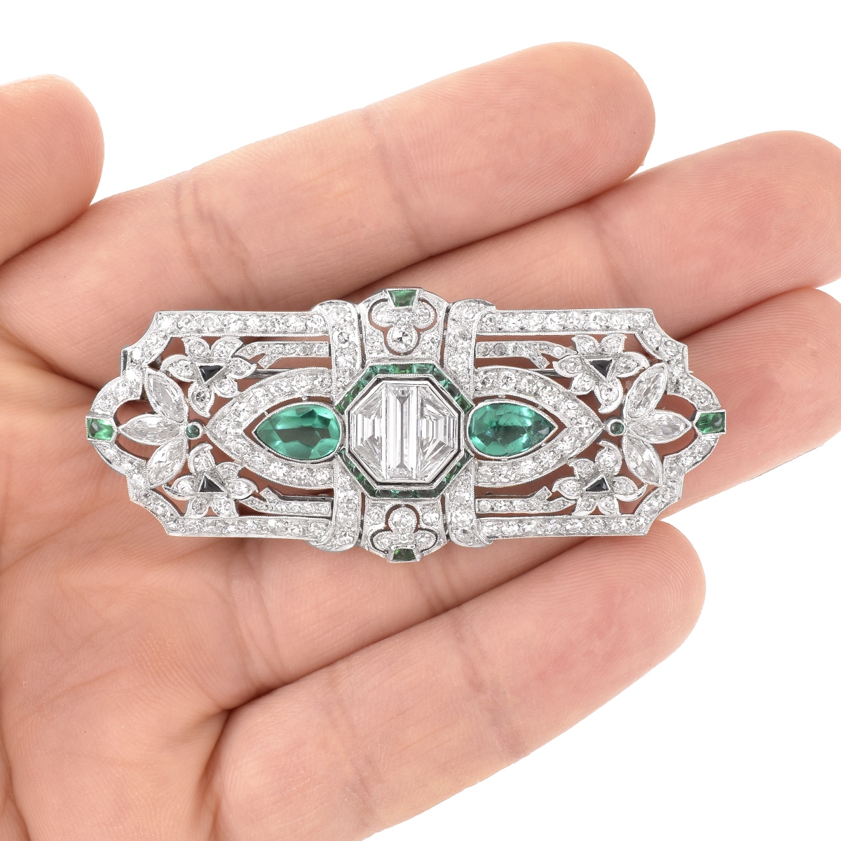 Art Deco Diamond, Platinum Brooch