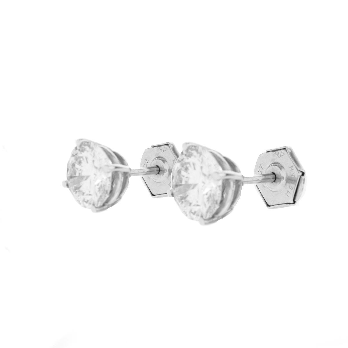 4.0ct TW Diamond and 14K Stud Earrings