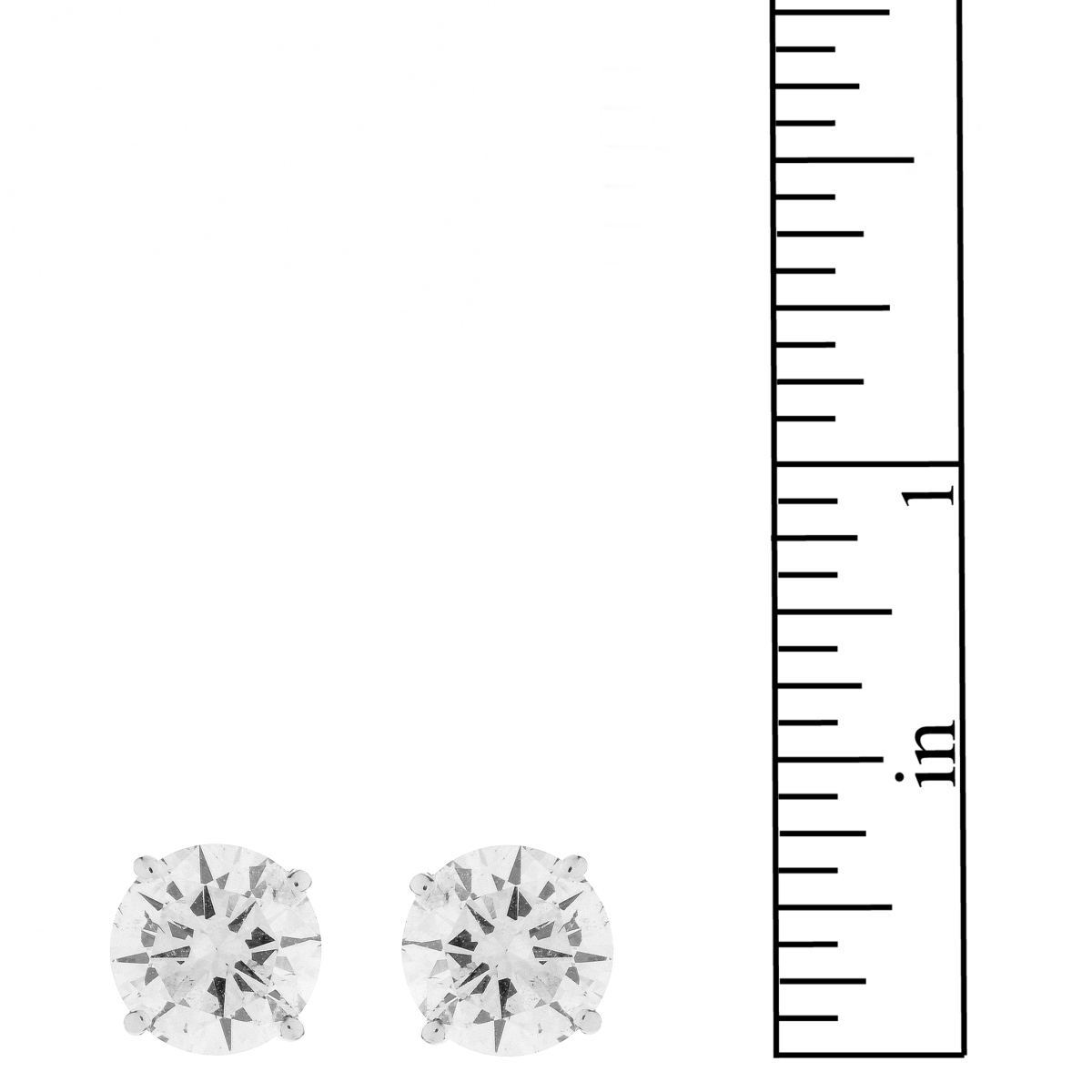 4.0ct TW Diamond and 14K Stud Earrings