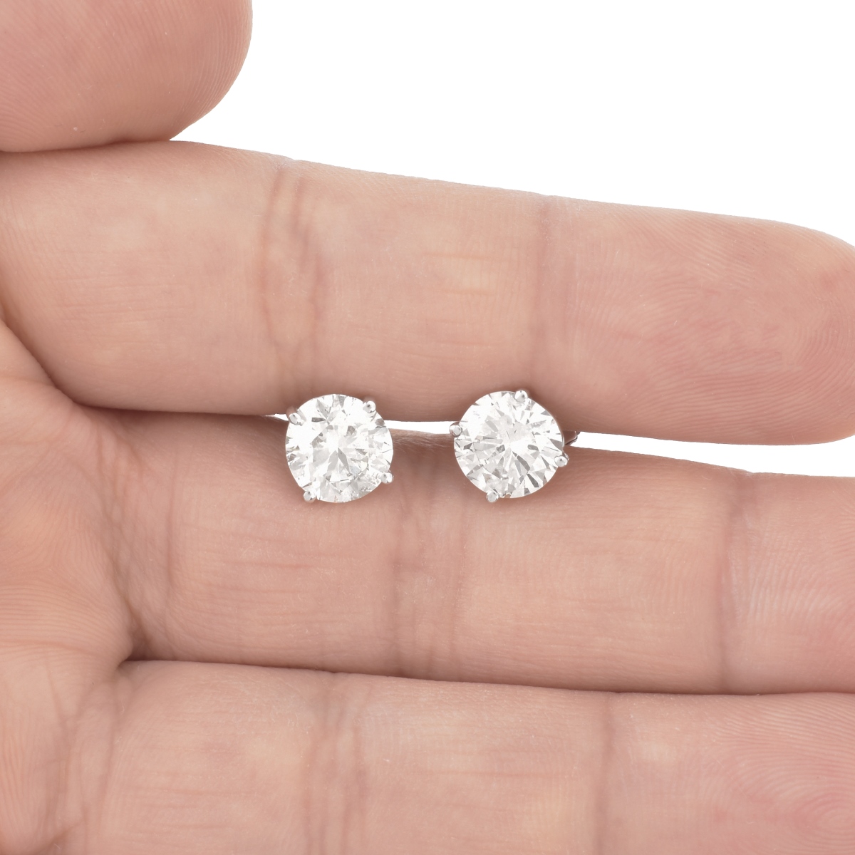 4.0ct TW Diamond and 14K Stud Earrings