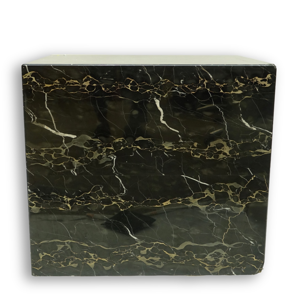 Heavy Black Marble Pedestal