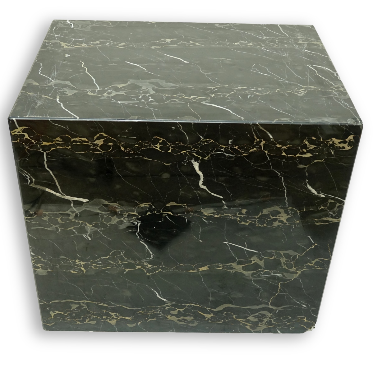 Heavy Black Marble Pedestal