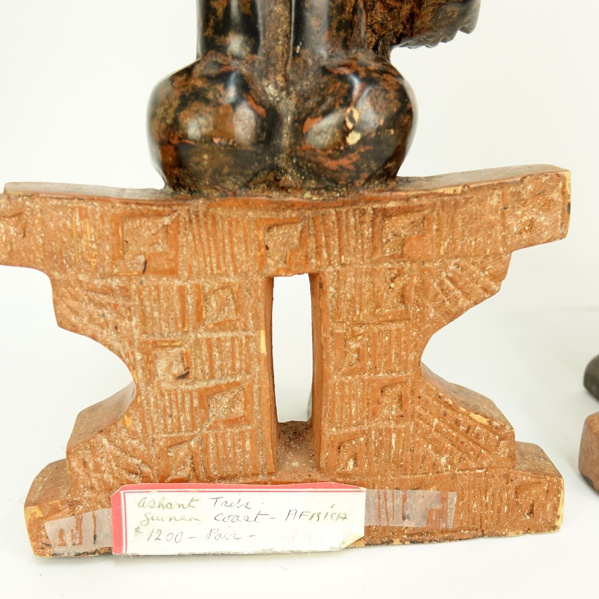 Pair Asanti African Wood Fertility Sculptures