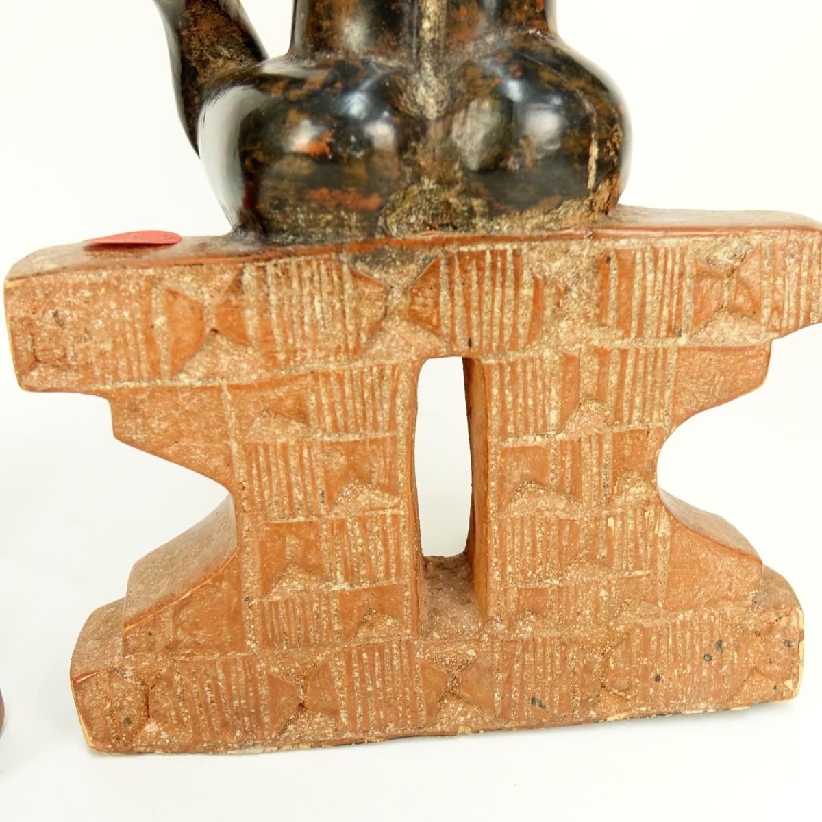 Pair Asanti African Wood Fertility Sculptures