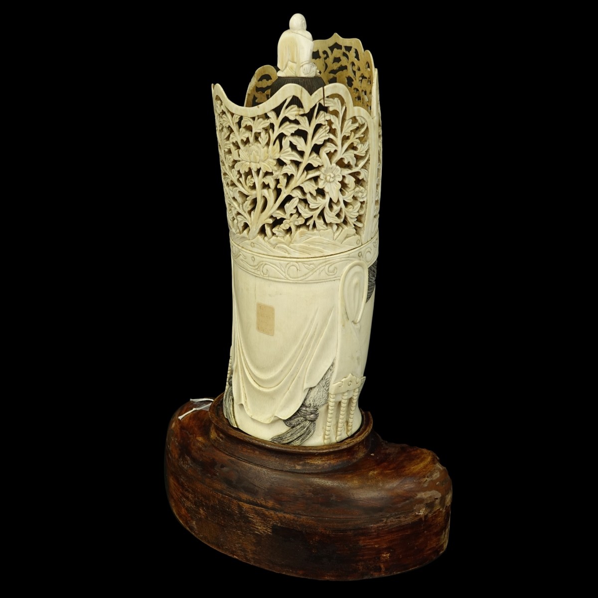 Chinese Carved Ivory Bust