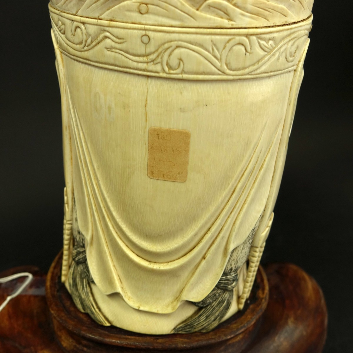 Chinese Carved Ivory Bust