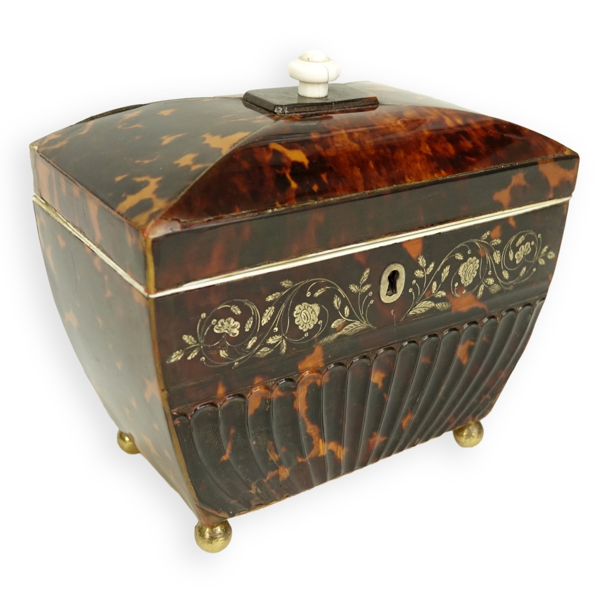 18/19th C. English Tea Caddy