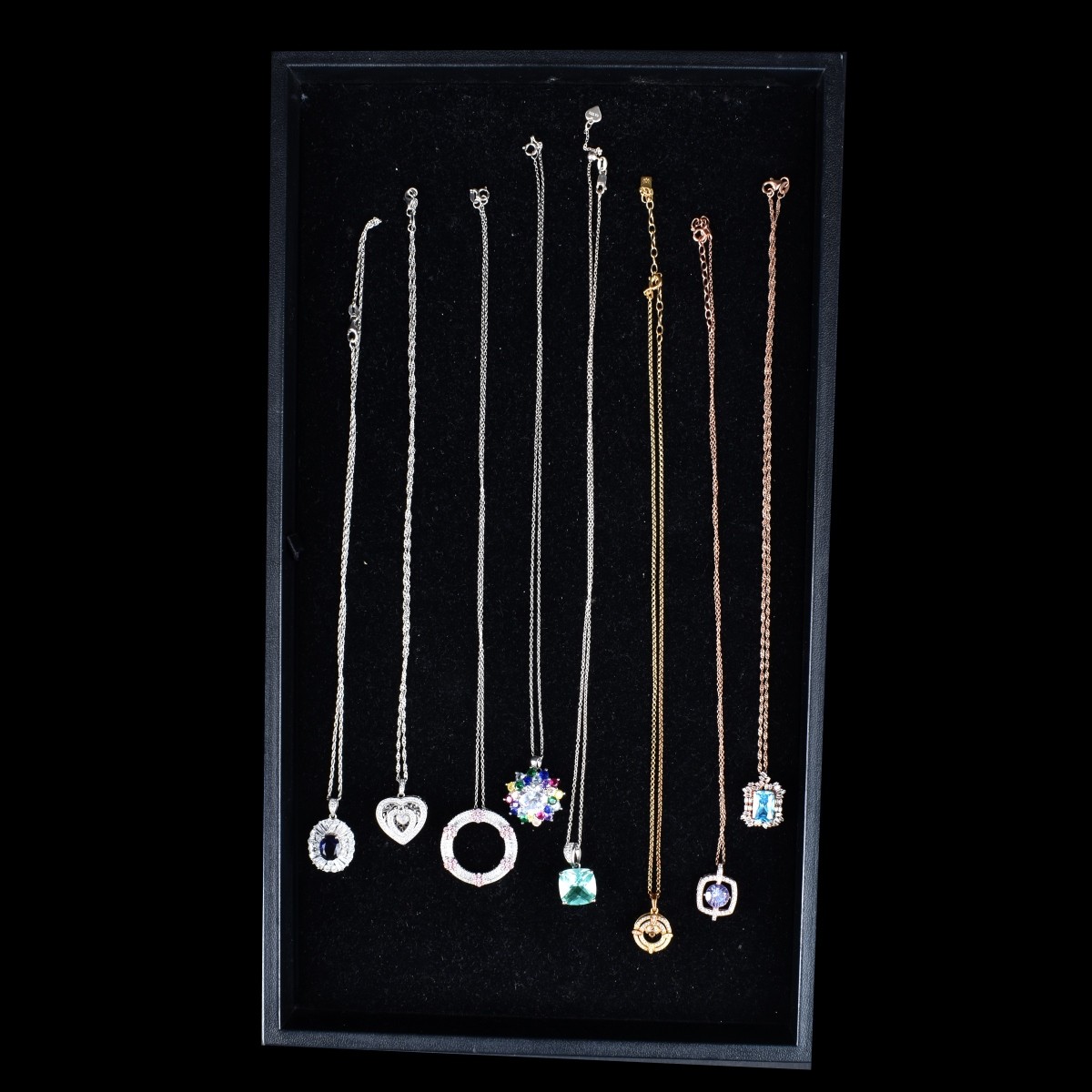 8pcs Sterling Designer Costume Jewelry Pendants