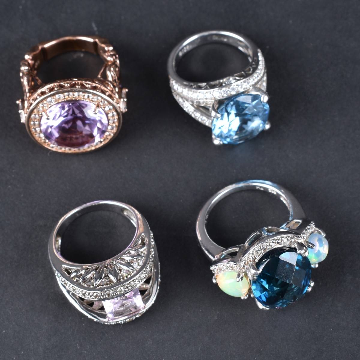 D. Prince V. Weick C. Brodie Designer Rings