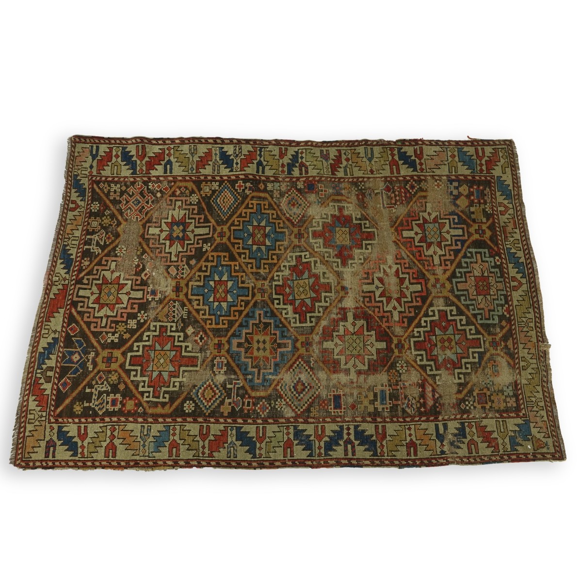 Antique Persian Caucasian Shirvan Rug