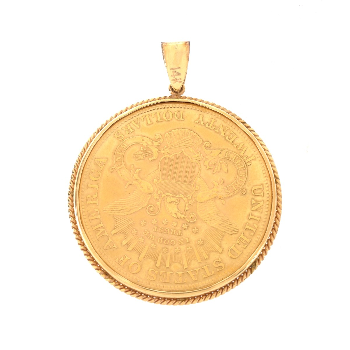 1879 US $20 Gold Coin Pendant