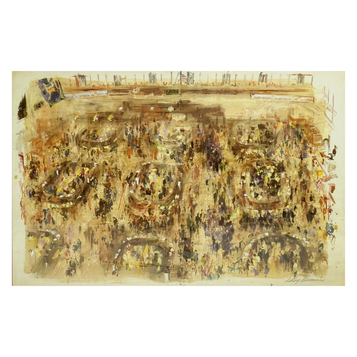 Leroy Neiman New York Stock Exchange Print