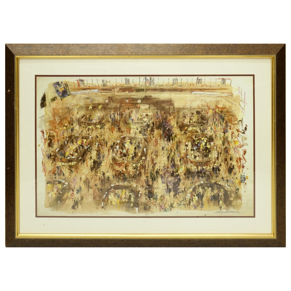 Leroy Neiman New York Stock Exchange Print