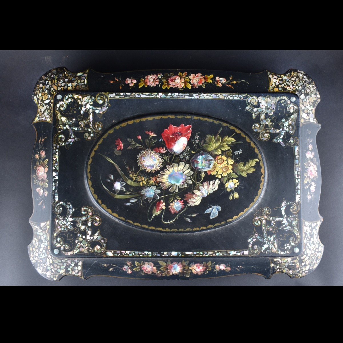 19th C. Mother of Pearl Inlaid Box