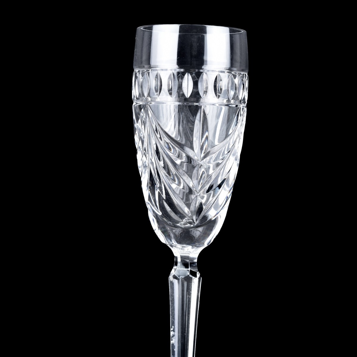 Four Waterford Overture Champagne Glasses