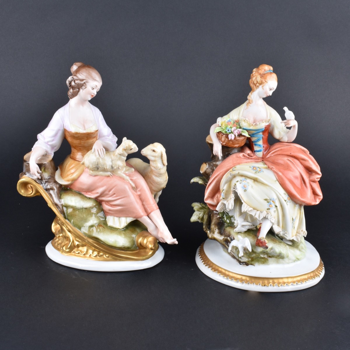 Two Capodimonte Figurines