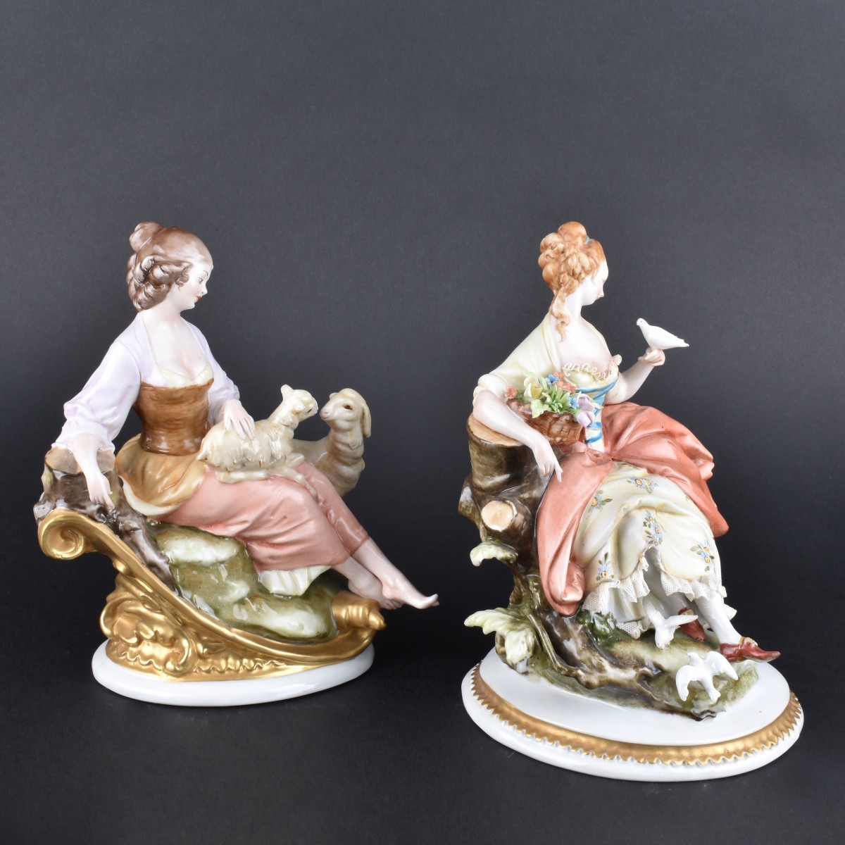 Two Capodimonte Figurines