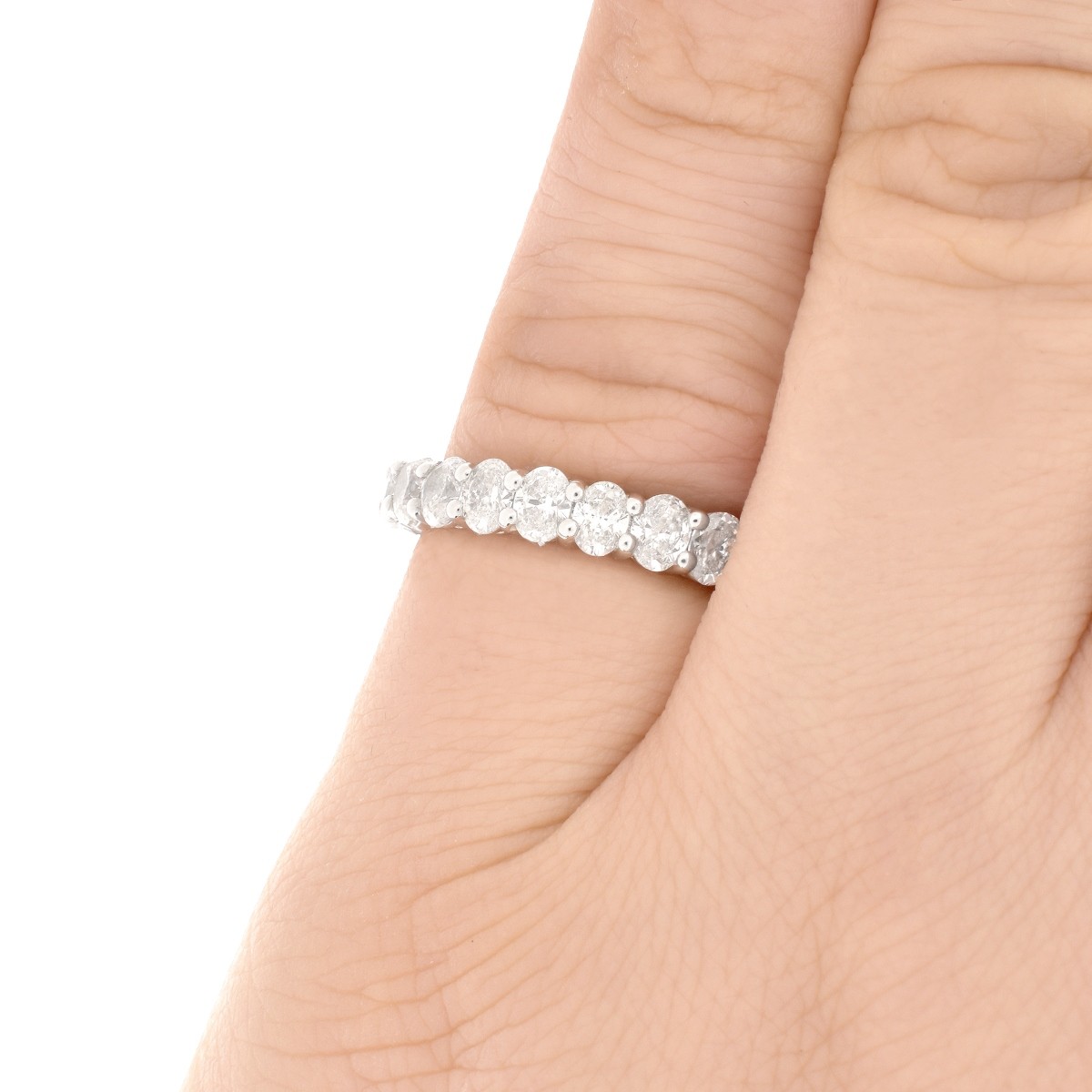 Diamond and Platinum Eternity Band