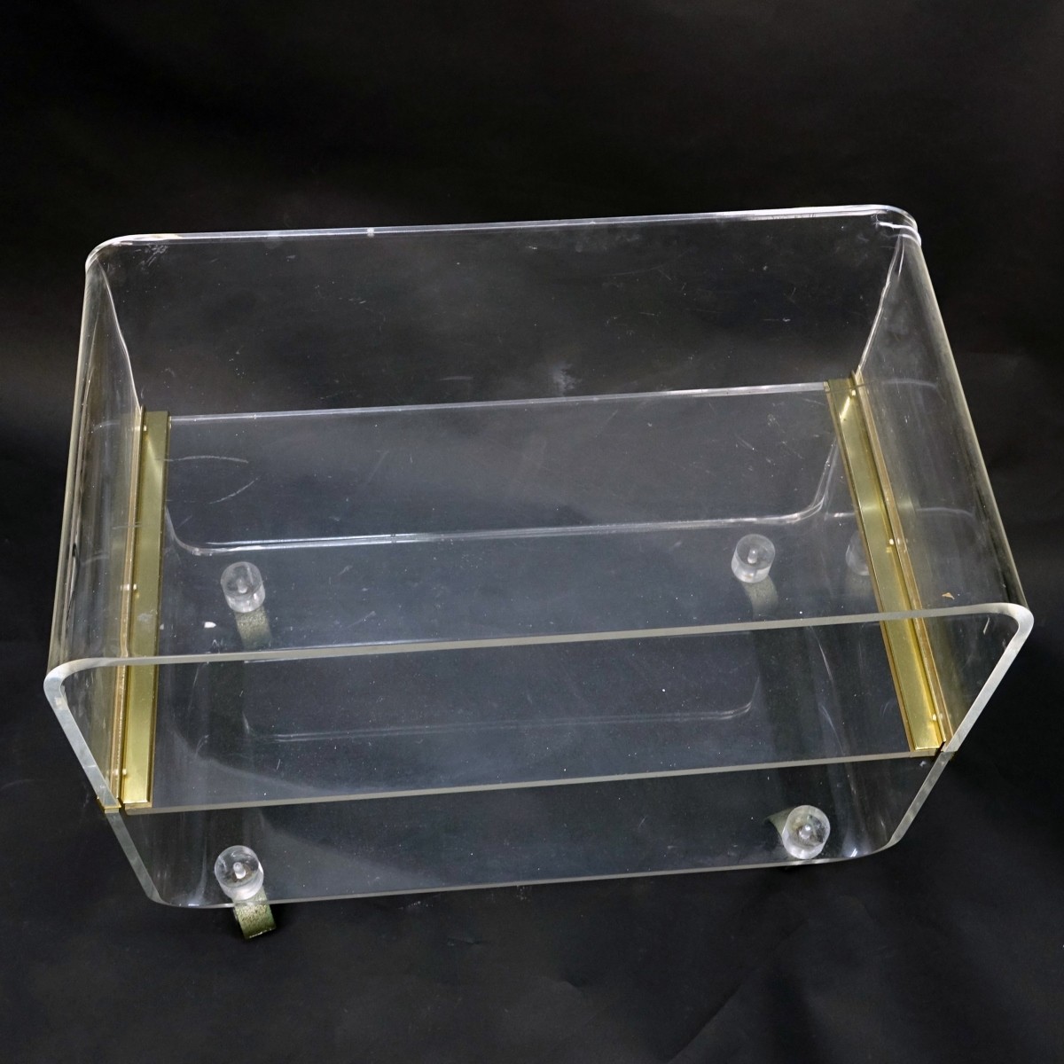 Charle Hollis Jones Style Acrylic Bar Cart