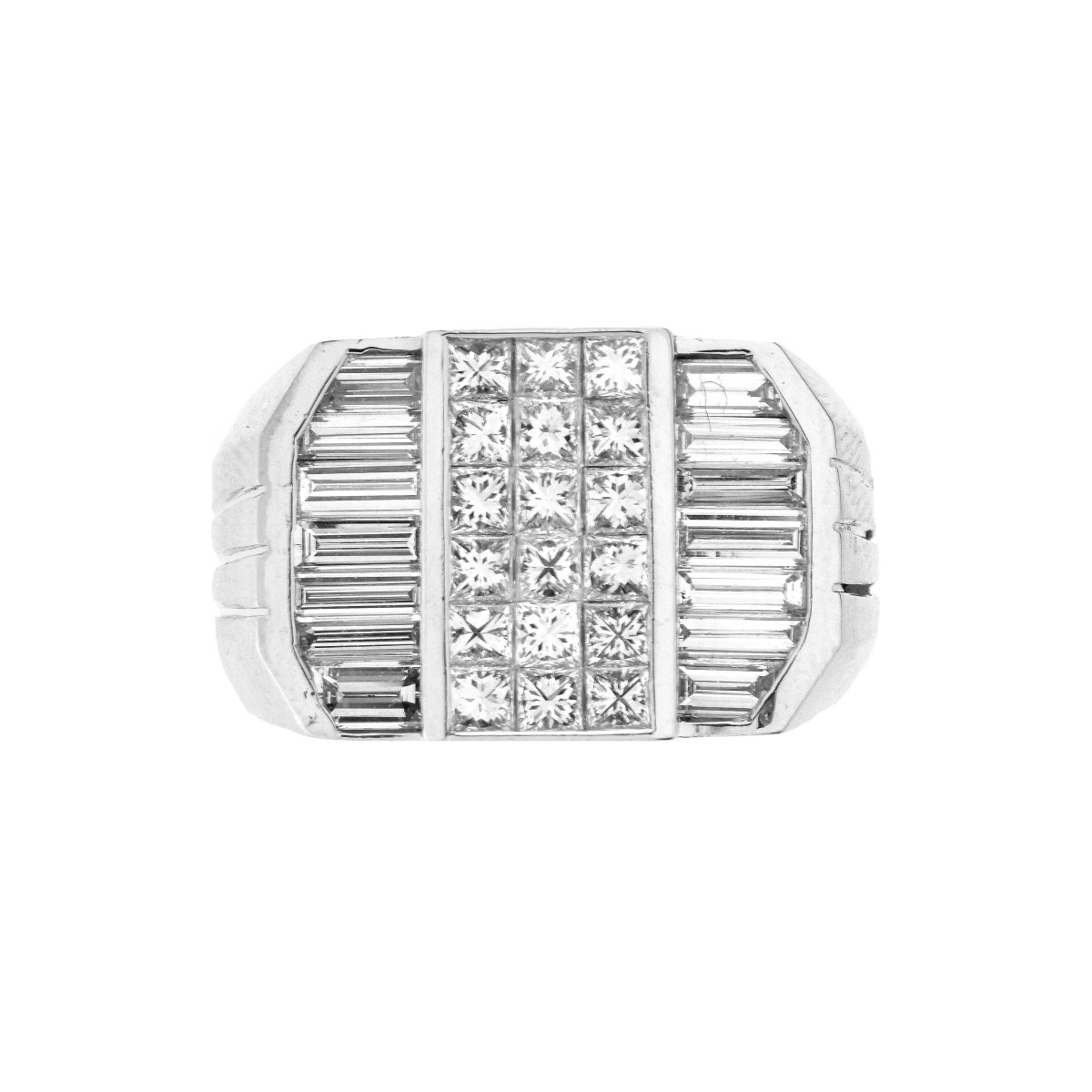 Man's Diamond and 18K Ring