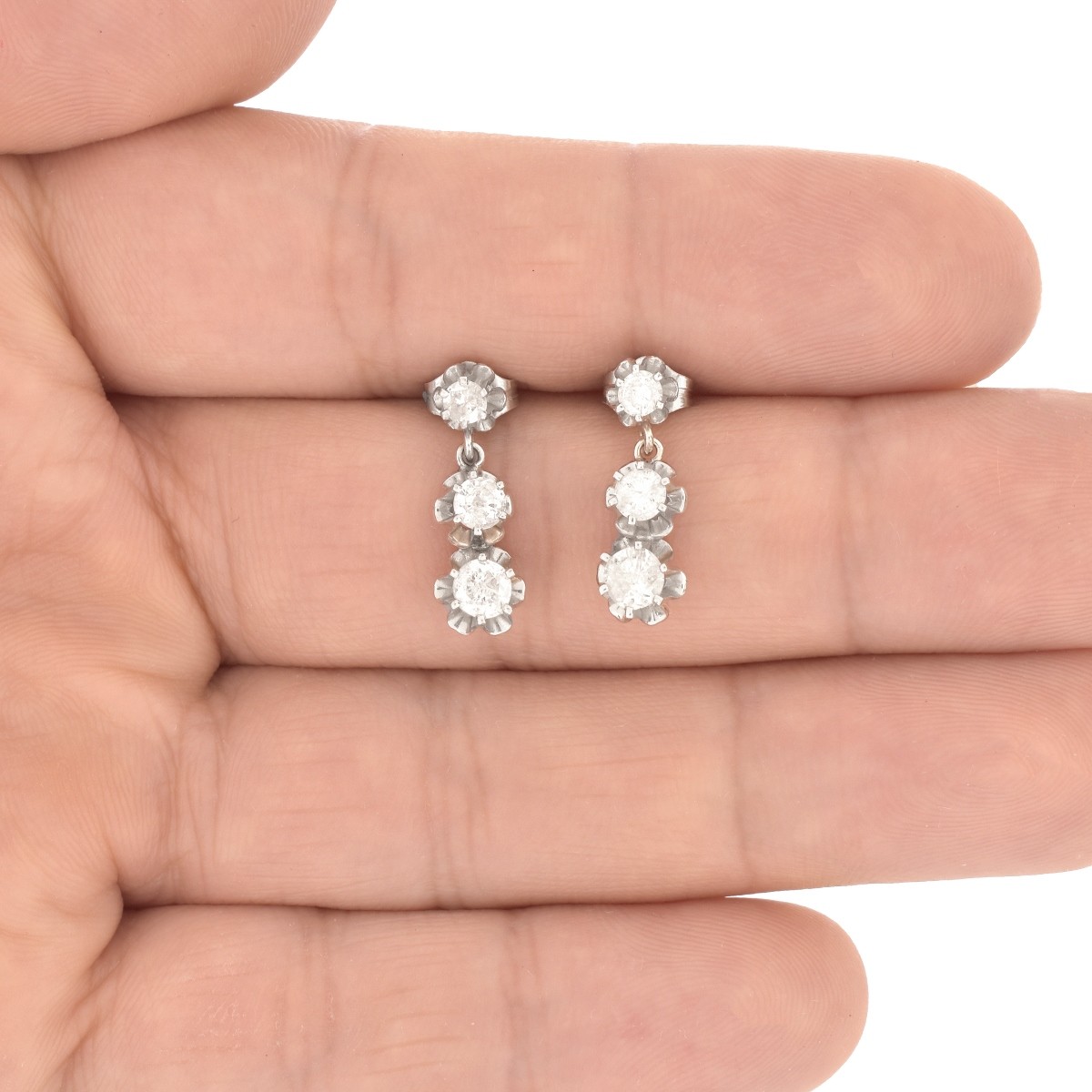 Vintage Diamond and 14K Earrings