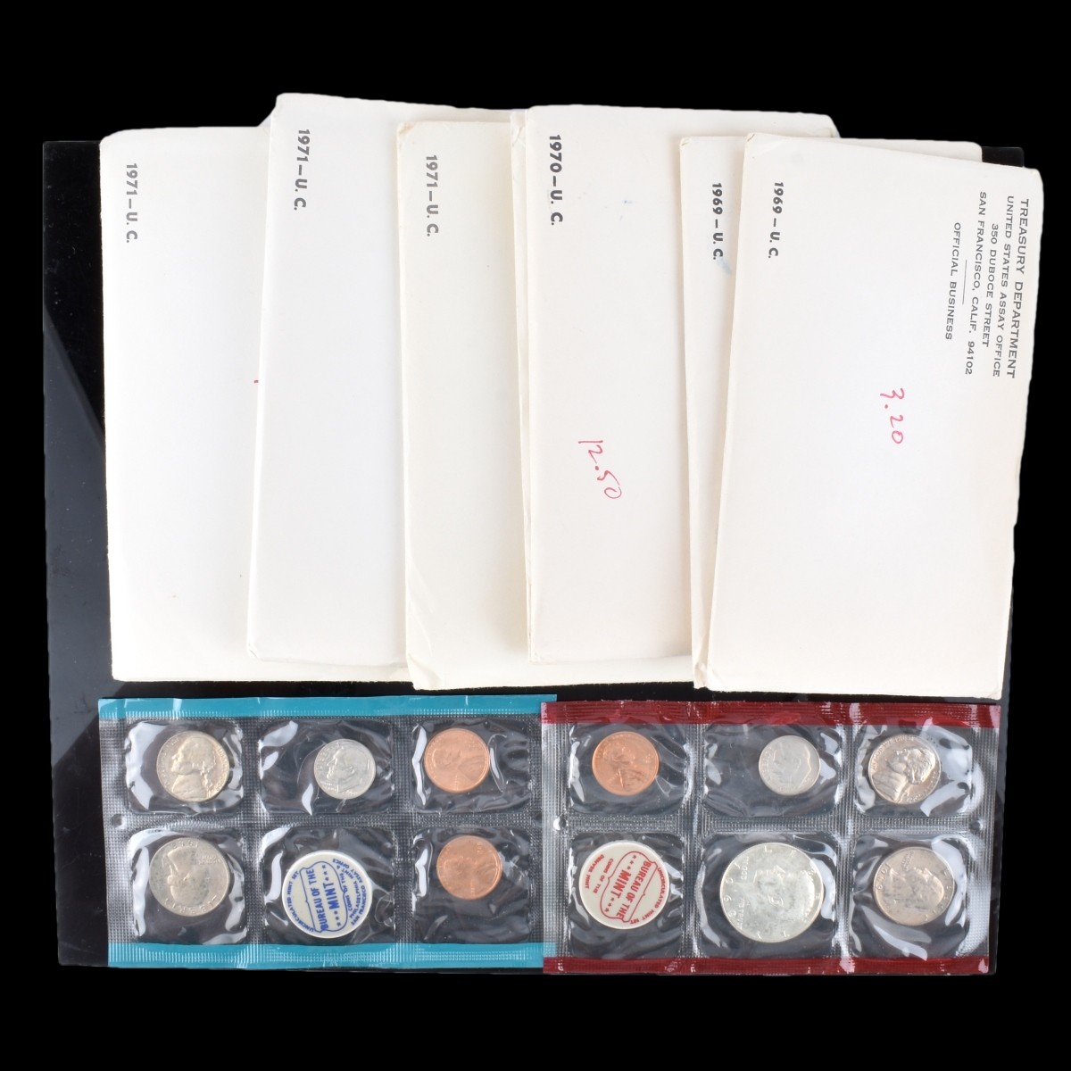 Eight US Mint Coin Sets