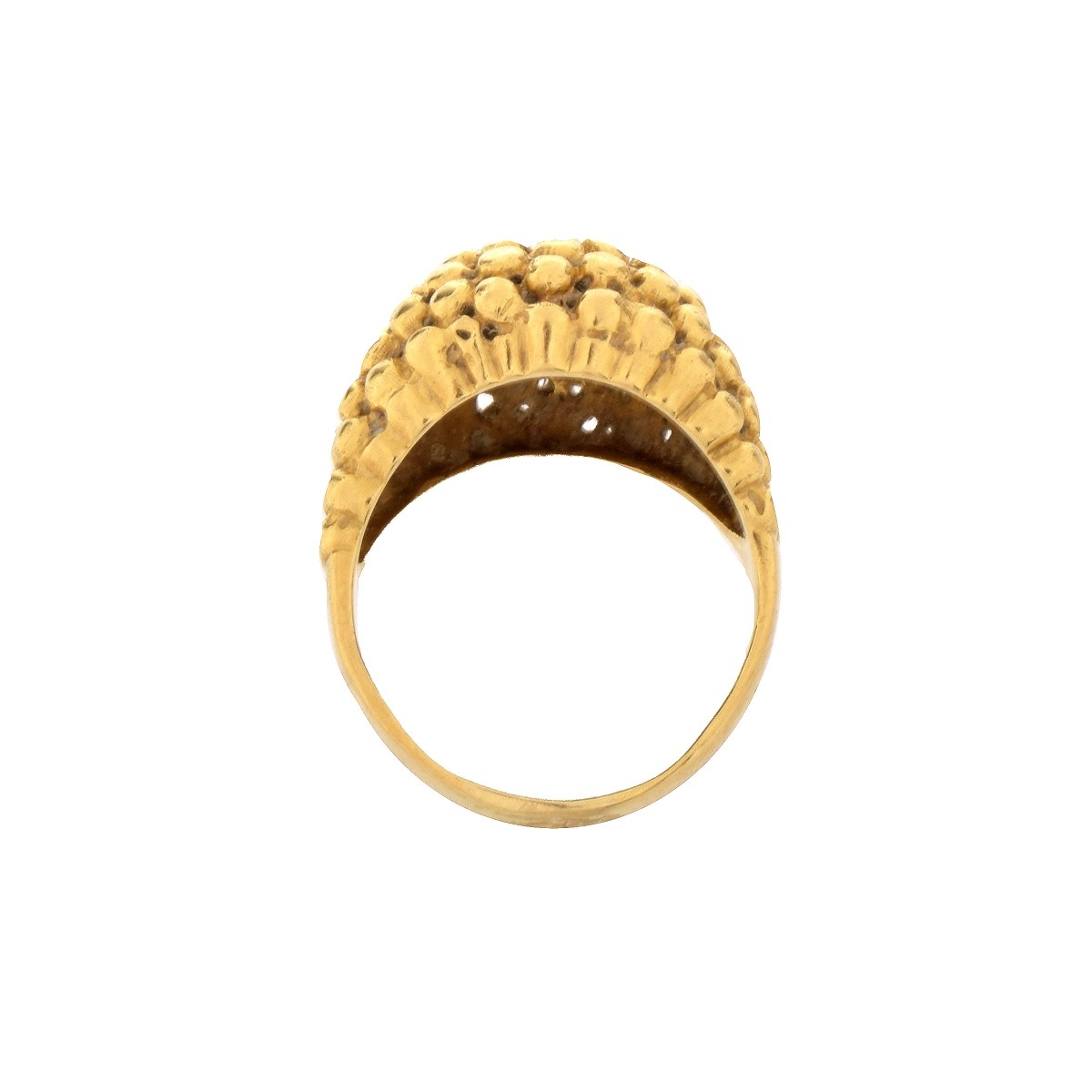 Vintage 18K Dome Ring