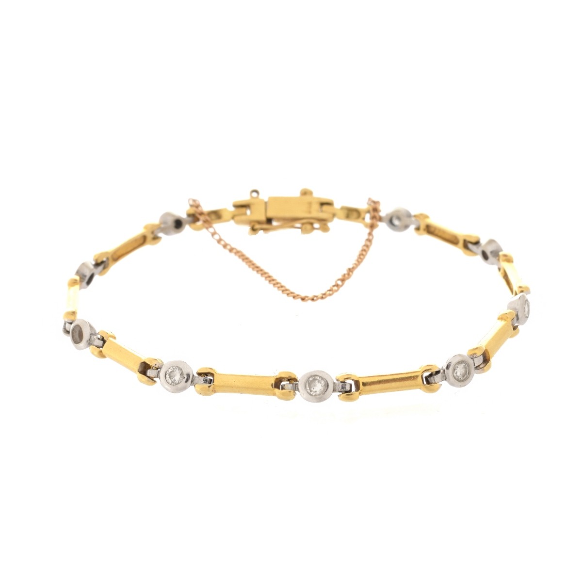 Diamond and 18K Gold Bracelet